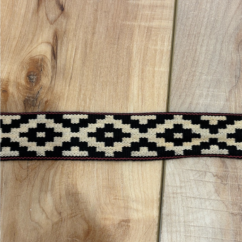 Leather Aztec Print Belt- 30” - Picture 4 of 7